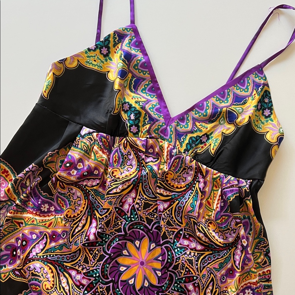 NWT from Nordstrom | Mandala & Paisley Print Dress - Black and Purple
